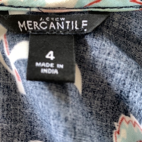 J. Crew Mercantile Floral Faux Wrap Dress Size 4 - Picture 14 of 17